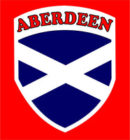 Aberdeen Retro Football Team Scottish Flag T-Shirt