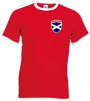 Aberdeen Retro Football Team Scottish Flag T-Shirt